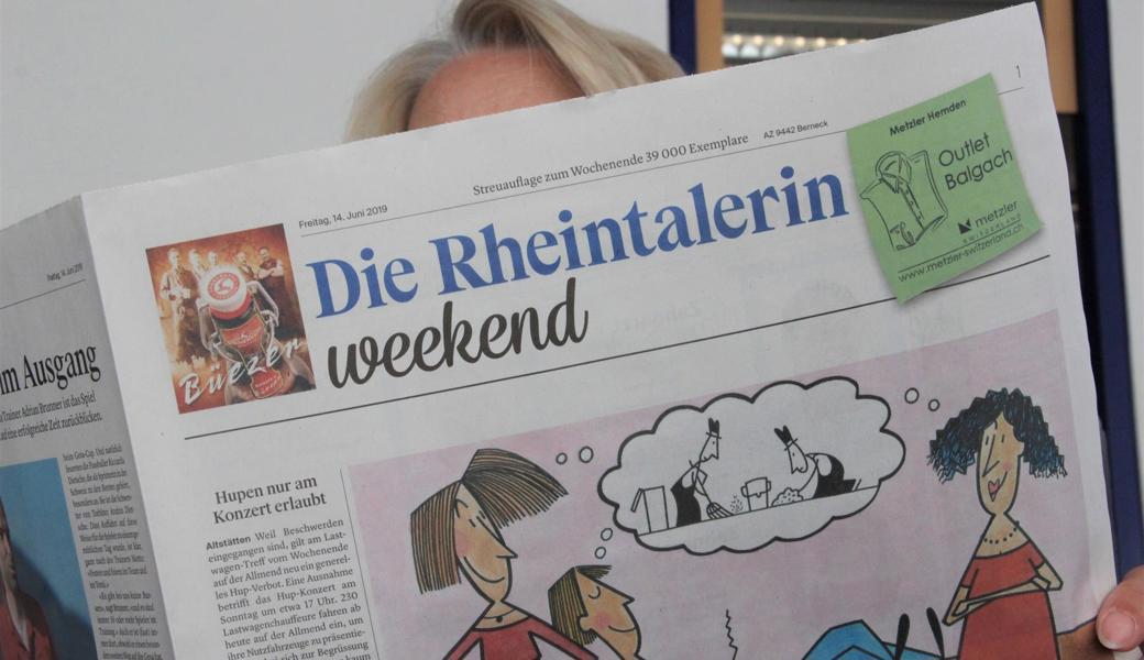 Am 14. Juni 2019, also am Frauenstreiktag, war der Lokalteil des «Rheintalers» erstmals die «Rheintalerin». 