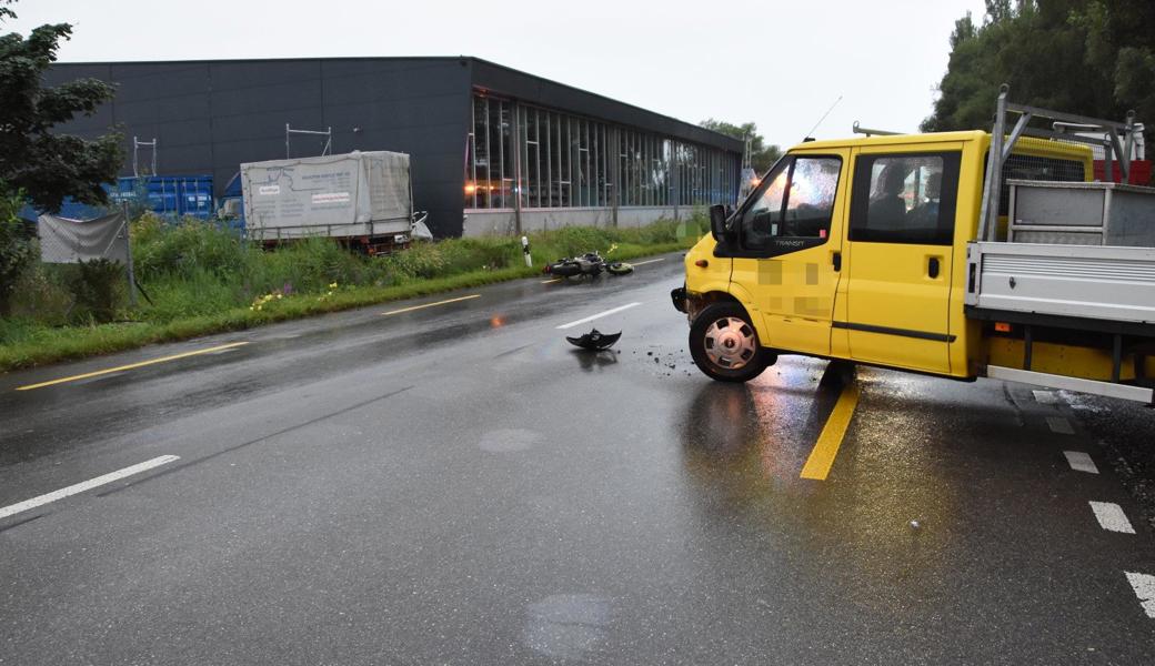 Der Lieferwagenfahrer hatte ihn übersehen.