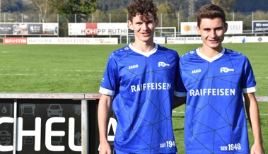 Tobias und Bastian – die Schweinsteigers vom FC Rüthi heissen Geisser