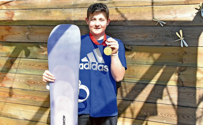 Lenny Olschewski wurde Schweizer Meister, bevor er mit Boardercross richtig beginnt