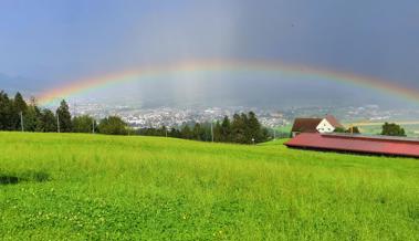 Regenbogen über Altstätten