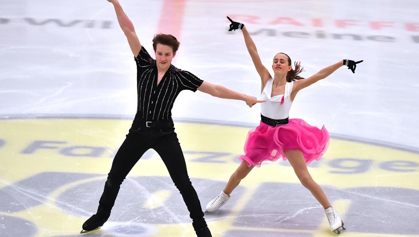 Timon Suhner und Leonie Woodtli in Aktion.