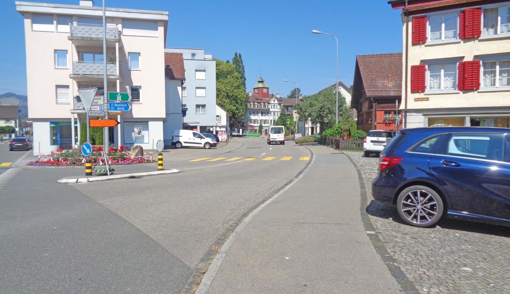 Gegen die Neugestaltungspläne gab es Einsprachen: Knoten Löwenhofstrasse/Thalerstrasse.