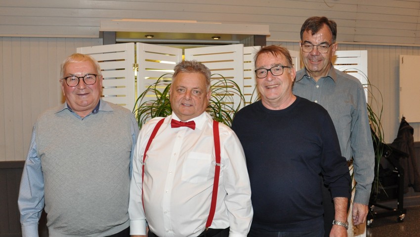 Der Vorstand ist wieder komplett (v. l.): Präsident Hans Sonderegger, Josef Hutter, Kassier Robert Pfundner und Aktuar Guido Eisenlohr.