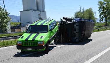 Bunter Unfall geht glimpflich aus