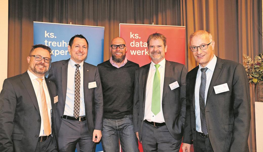 Patrick Blättler (v.l.) Pepe Sonderegger, Marco Büchel, Andy Fehr und  Stefan Hutter.  