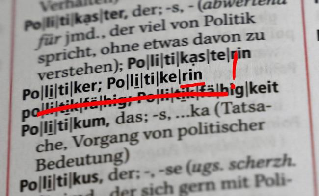 Stichwort: Politiker und Politikerinnen