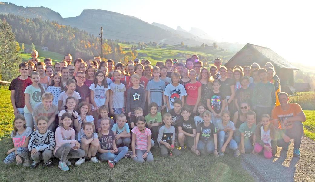 Gemeinsames Musiklager der Jugendmusiken Au-Berneck-Heerbrugg und Widnau sowie der Beginnerband in Wildhaus.