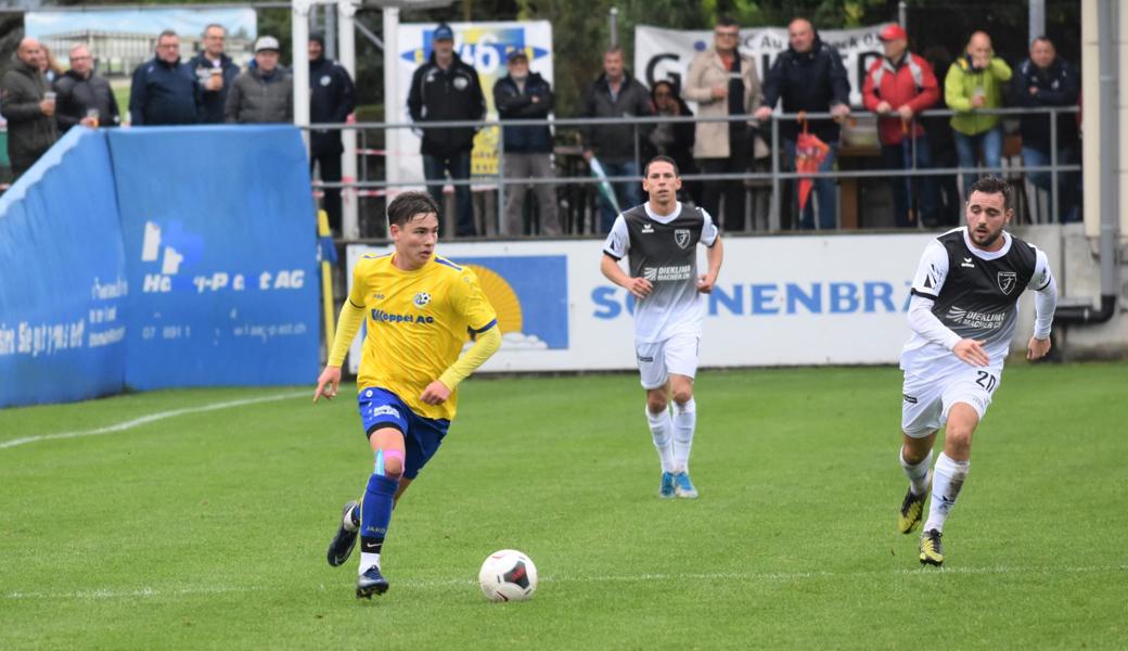 Tobias Dierauer (links) erzielte das 2:0 beim Au-Bernecker 3:1-Sieg gegen Arbon.