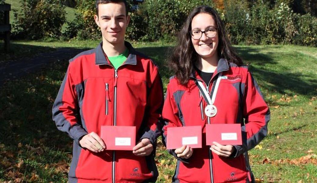 Ausgezeichnet: Luca Graf und Simona Künzler aus Heiden waren 2019 und 2020 stark.