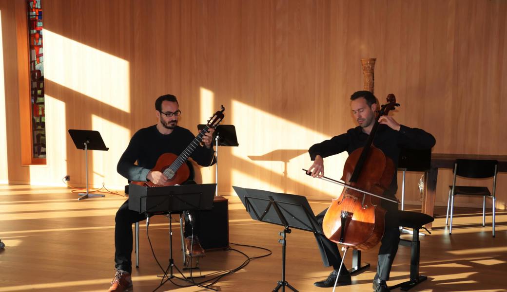 Sami Kajtazaj und Thomas Berchtold treten beim Benefizkonzert am Sonntag in Thal auf.