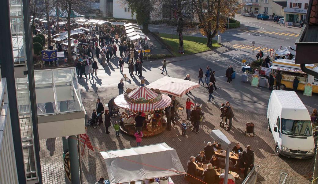 Bessere Zeiten: Das Novembermärtli auf der Rheininsel findet dieses Jahr nicht statt.