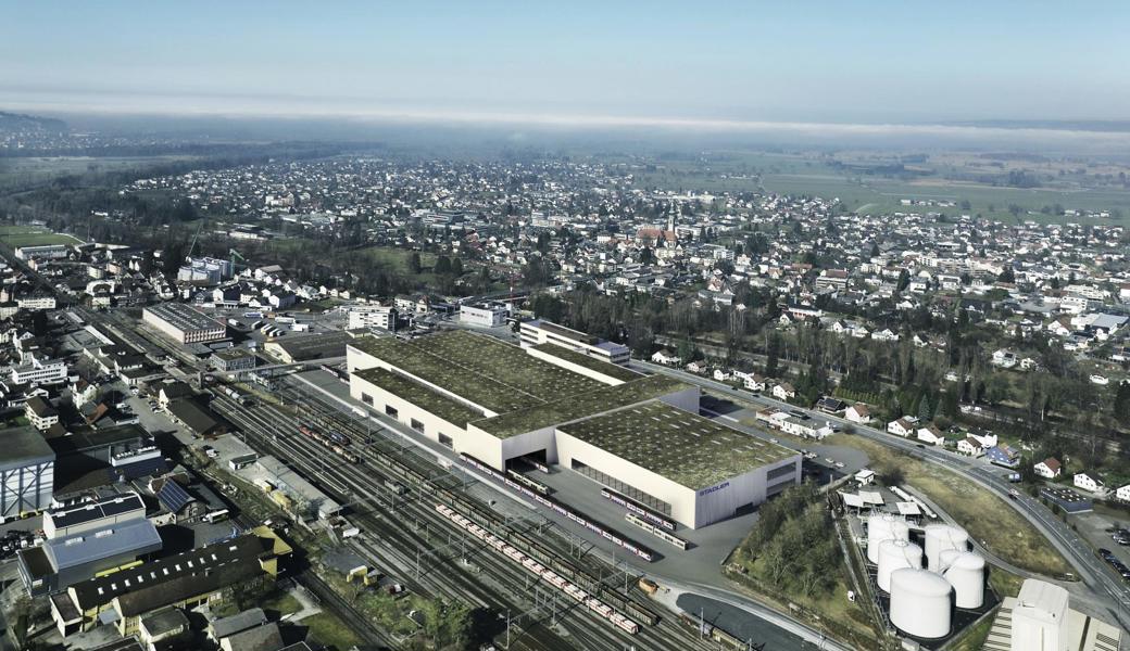 Der Bau der neuen Fussgänger- und Veloüberführung vom St. Margrether Bahnhof zum neuen Werk von Stadler Rail kann im Oktober beginnen. 