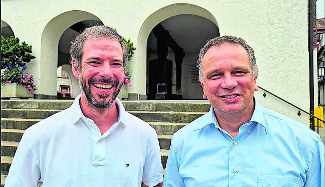 Roger Breu (l.) und Urs Castellazzi stellen sich mit zwei weiteren Parteikollegen für ein Amt zur Verfügung. 