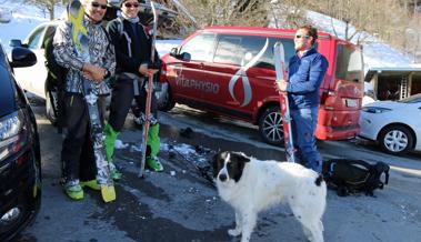 Mit Hund und Ski auf die Kamorabfahrt