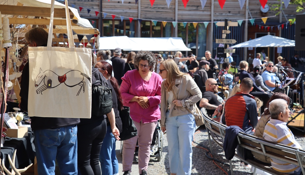 Clowns, Rhyboot-Band und Hausgemachtes - die Bilder vom Bleichi-Markt
