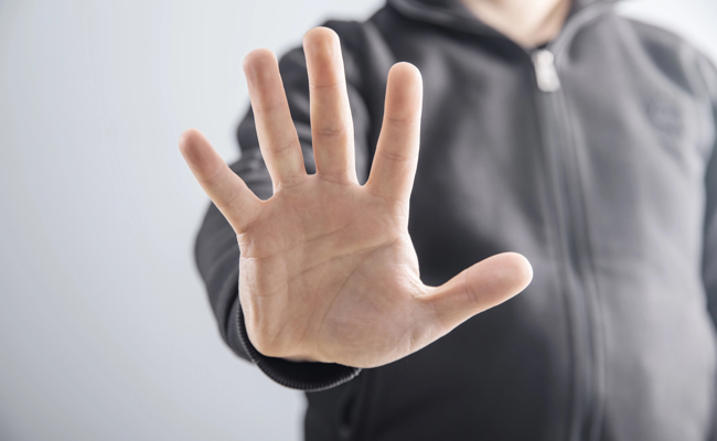 Stopp sagen gegen Gewalt und Machtmissbrauch