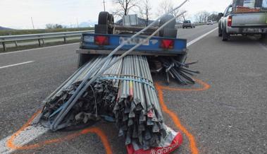 Anhänger machte Probleme auf der Autobahn