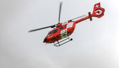 Drei Helis kreisten über dem Rheintal