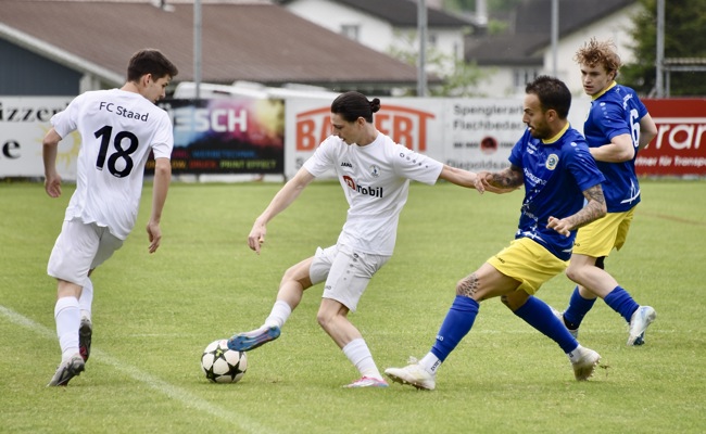Diepoldsau arbeitet sich gegen ein aufsässiges Staad zum 2:1-Sieg