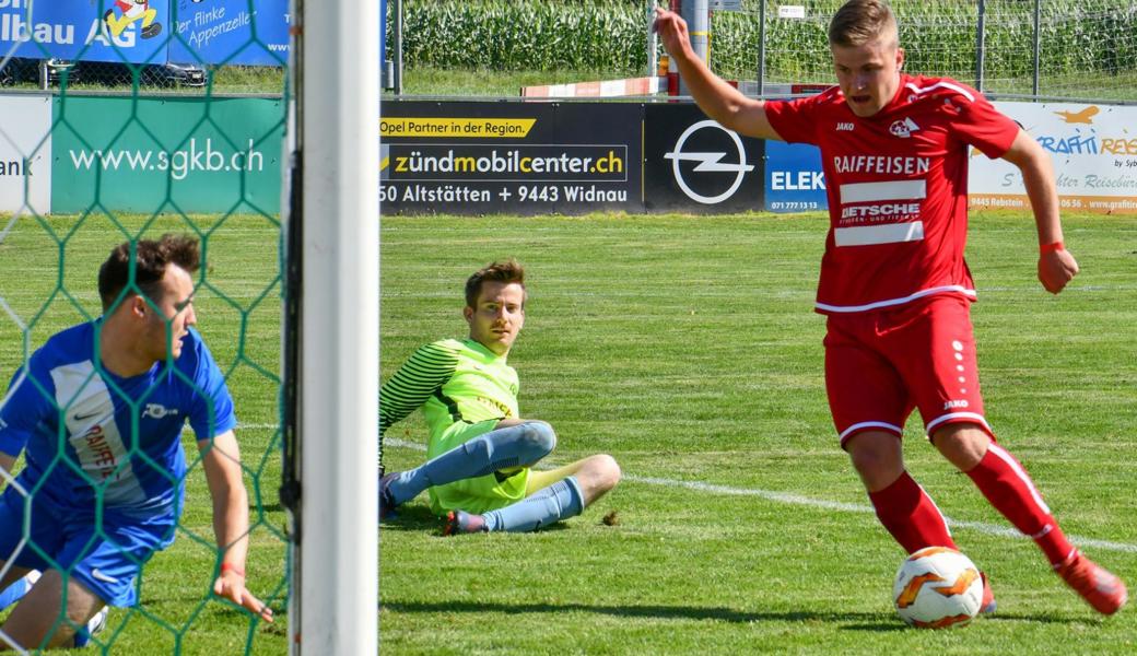 Jan Meier (rechts) steuerte zu Montlingens 4:0 gegen Arbon ein Tor bei.