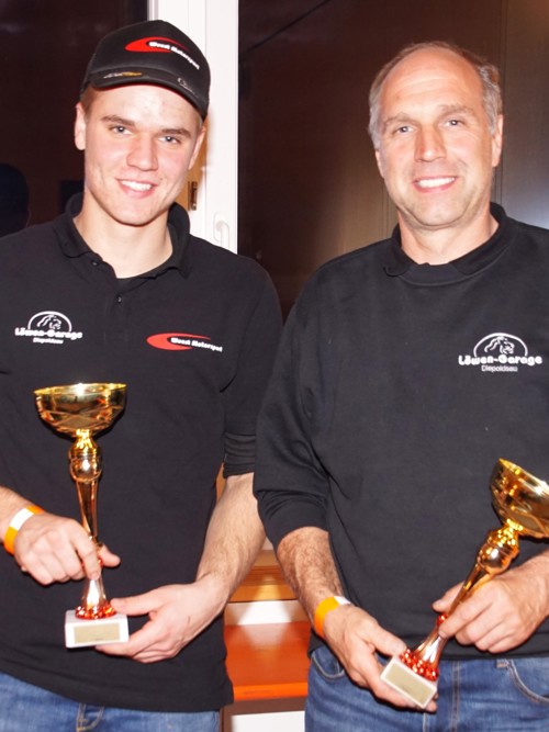 Nico Wüst, hier mit seinem Vater Reto, durfte sich in Vorarlberg über sehr starke Ergebnisse freuen.