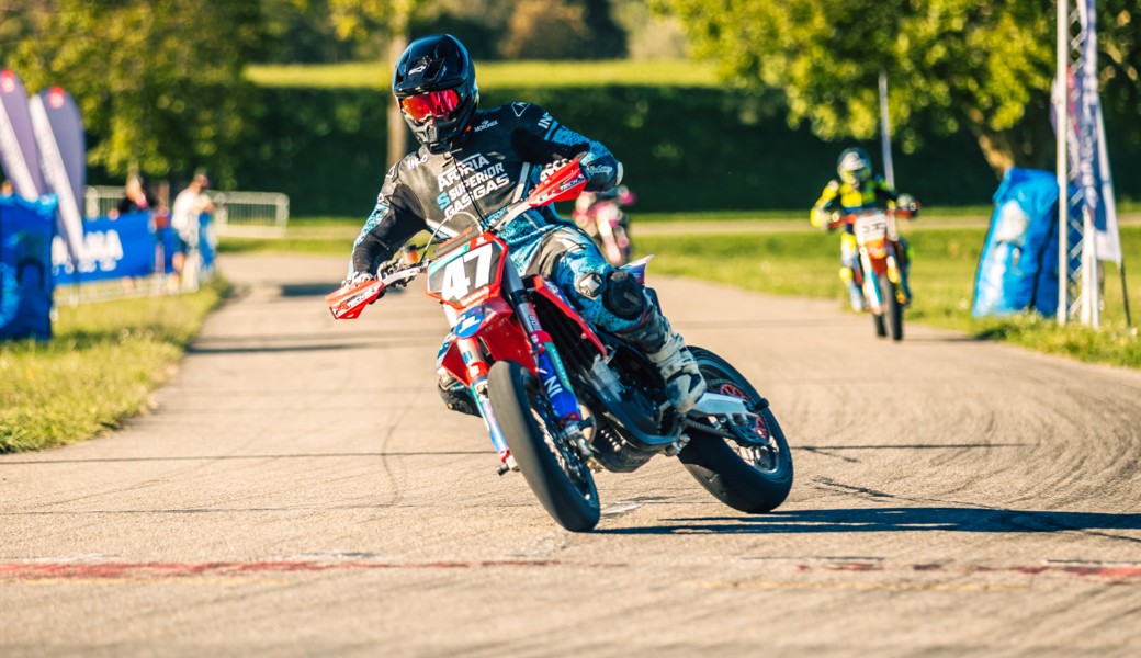 Pascal Eugster am Supermoto Frauenfeld auf Rang 17