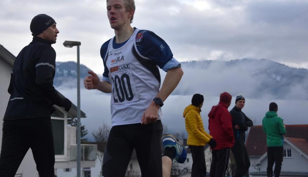 Der Sieger im Kurzlauf: Jakob Mayer, TS Jahn Lustenau.