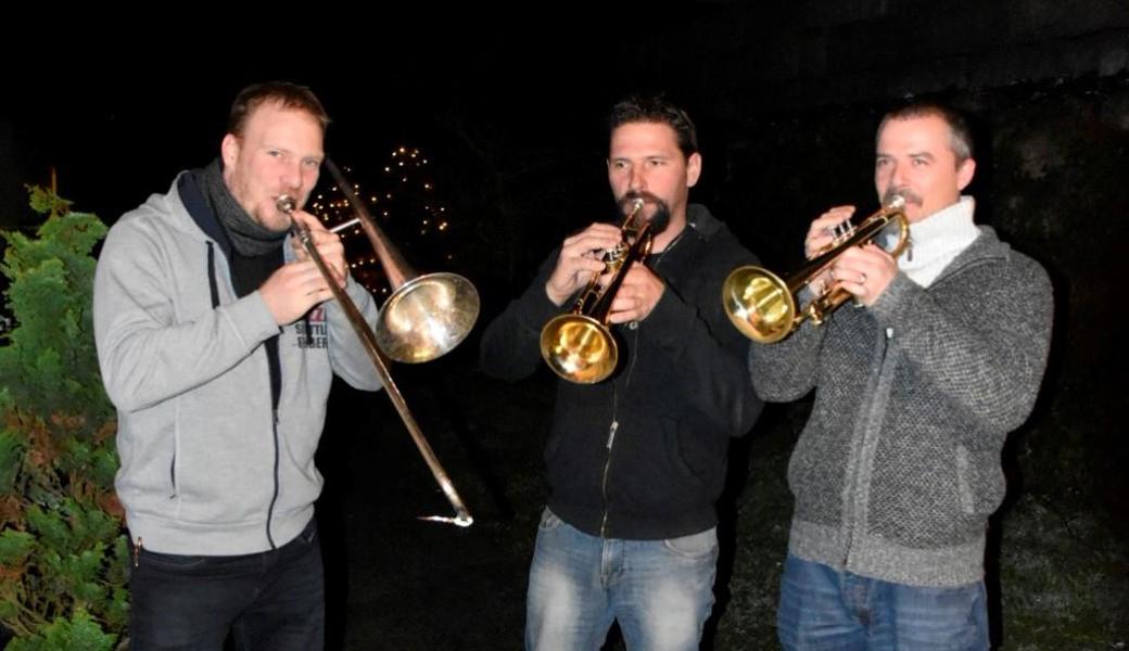 Von links: Michi Hutter, Mäk Hauser und Peter Waldner geben Vollgas

