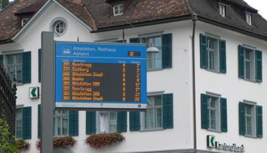 Rheintal Bus führt Sonderfahrplan ein