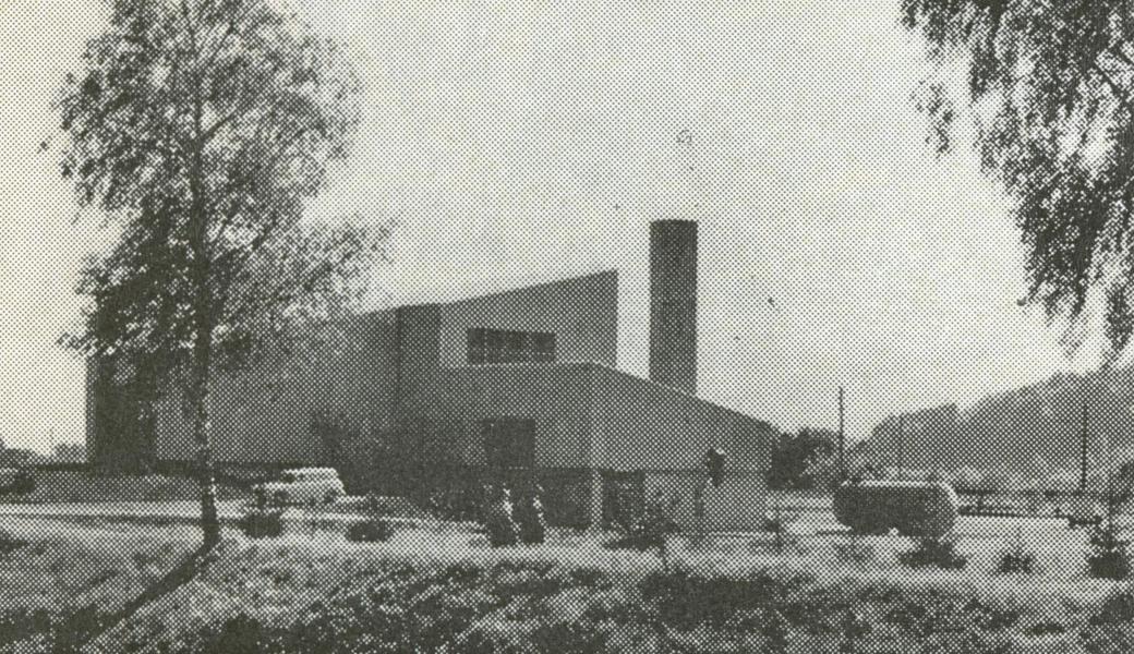 Die Kehrichtverwertungsanlage in der Rosenbergsau nach dem Ausbau um eine Verbrennungsanlage 1967. Die Kläranlage stand damals noch nicht.