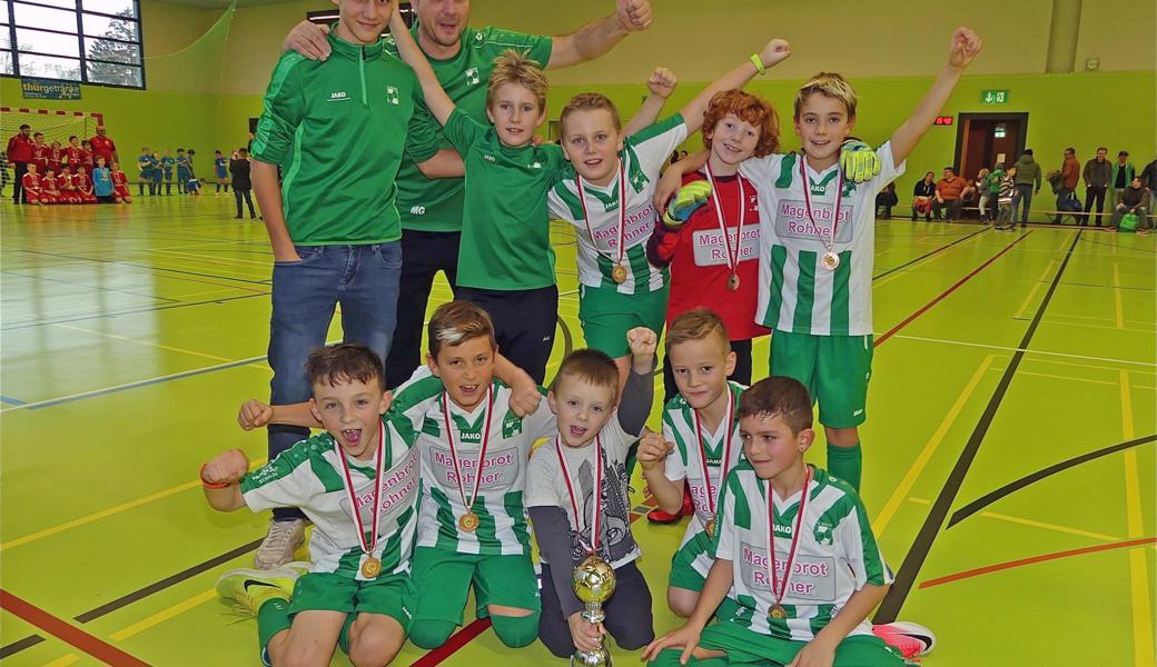 Bei den Junioren E – 2. Spielklasse durften die Nachwuchskicker vom FC Rebstein ihren ersten Platz bejubeln.
