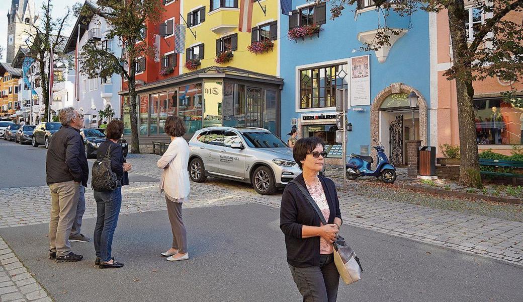 Die Rheintaler Filmer beim Flanieren in Kitzbühel. 