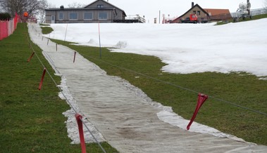 Zu wenig Schnee - Kleinskilift ausser Betrieb