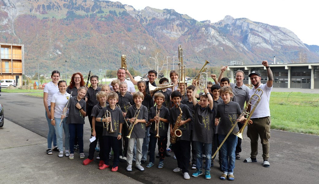 Die Kadettenmusik Altstätten und die Juniorband Mittelbünden verbrachten das Musiklager in Salez.