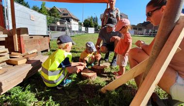 Hier gehen Kinderträume in Erfüllung - auf der Kinderbaustelle in Hohenems
