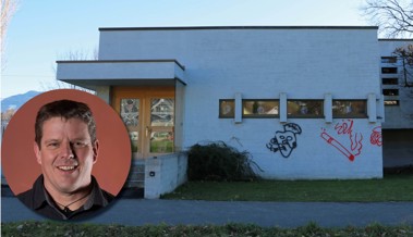 Der Kindergarten wurde schon wieder mit Graffiti verschmiert