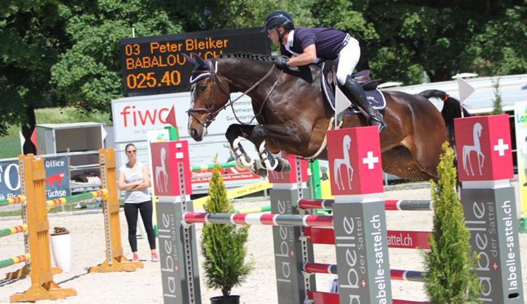 Peter Bleiker war beim letztjährigen Auffahrtsspringen unter anderem mit Babalou unterwegs.