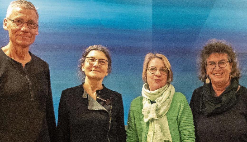 Der DU-Vorstand: Karl Schwendener, Anita Stieger, Irene Gubelmann und Sigrid Seitz.