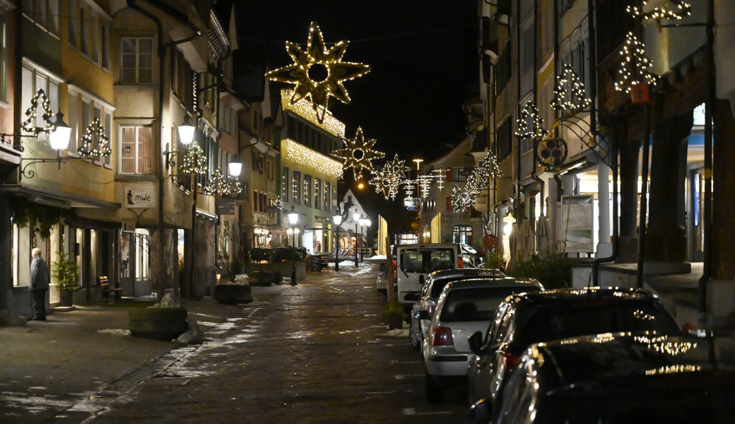 Trotz möglicher Stromknappheit: Altstätten schaltet die Weihnachtsbeleuchtung ein