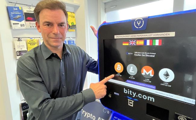 Bitcoin aus dem Automaten
