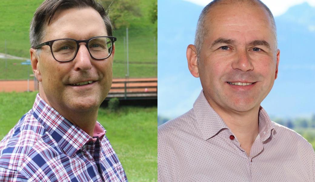 Rico Kellenberger (links) und Christoph Kempter wollen ab dem nächsten Jahr die Ortsgemeinde Au präsidieren. Der Redaktion haben sie zehn Fragen beantwortet.