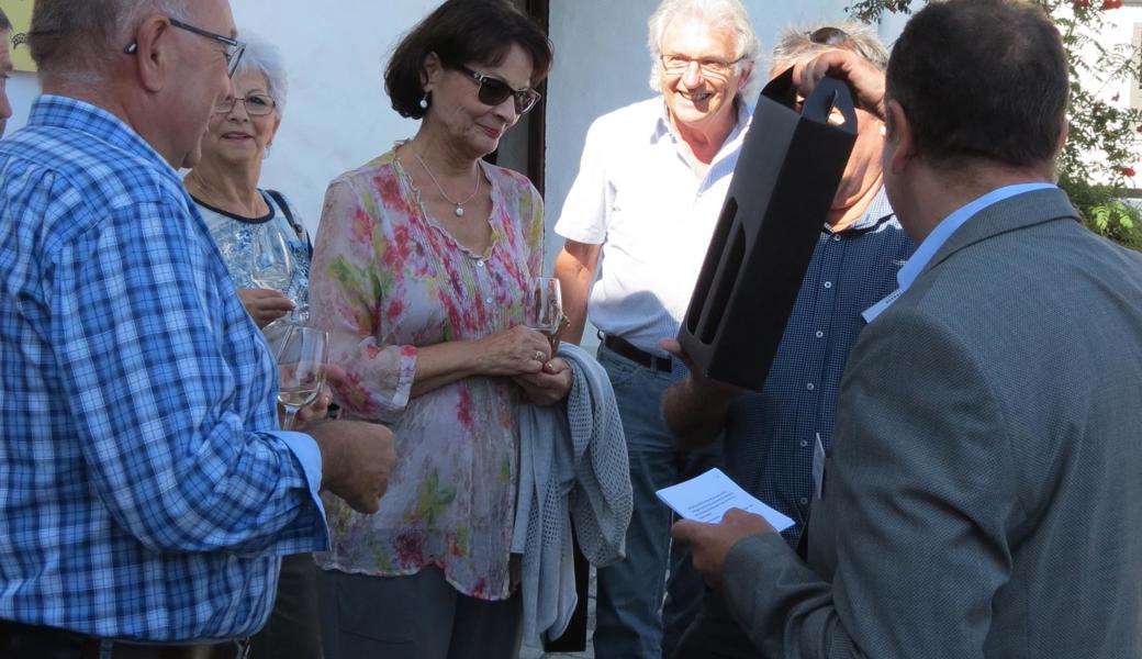 das Filmteam René Schelling, Yolanda und Peter Sonderegger (v. links)