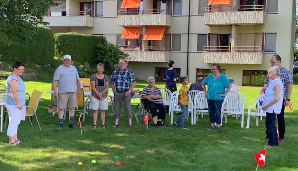 Bei einem kleinen Boccia-Turnier konnten alle ihre Fähigkeiten ins Spiel einbringen. 