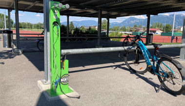 Für kleine Reparaturen gibt's eine neue Velo-Servicestation