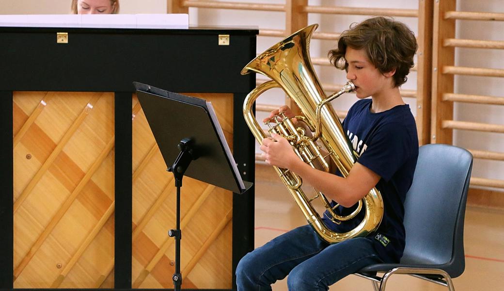 Gute 105 Punkte erspielte sich Jakob Strack aus Berneck auf dem Euphonium. 