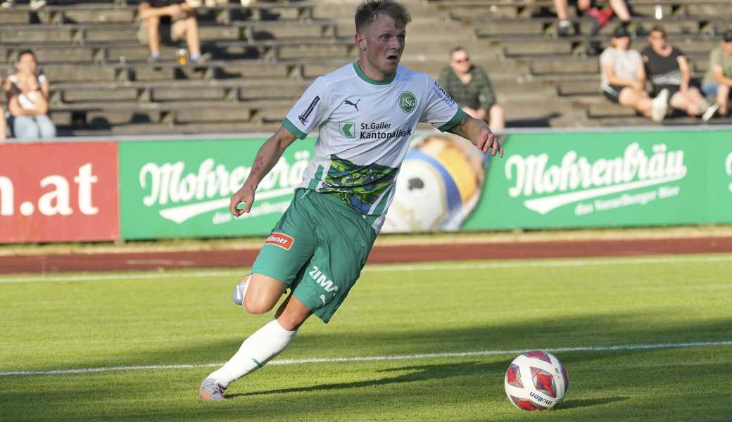 Patrick Sutter im Spiel gegen den FC Dornbirn Ende Juni.