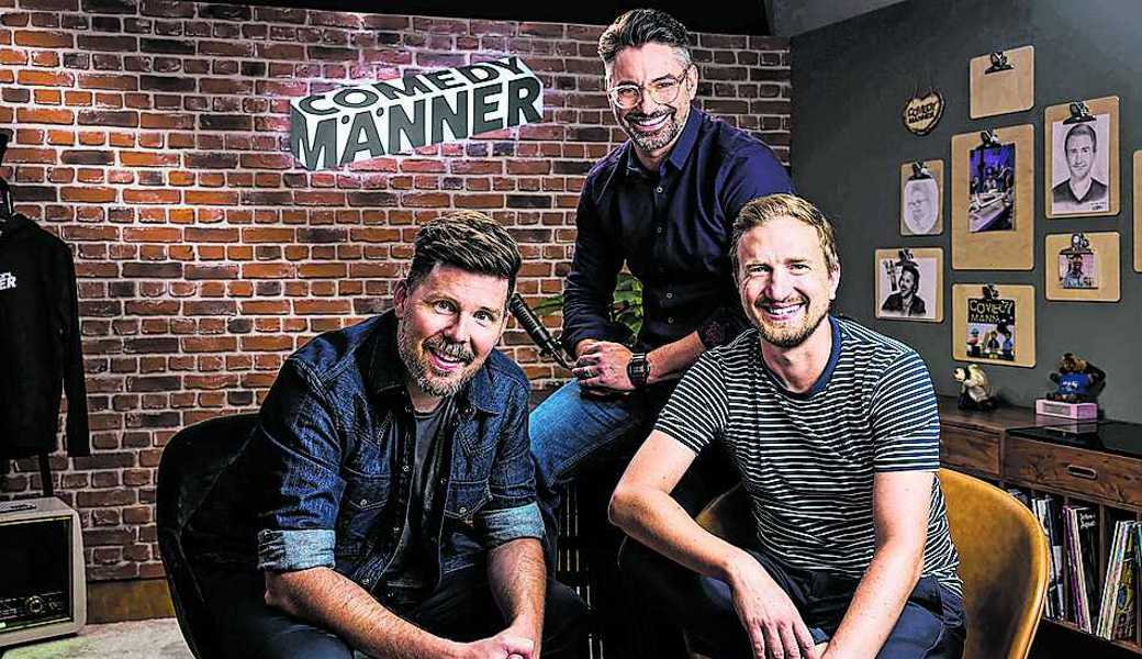 Die Comedymänner: Stefan Büsser, Michael Schweizer und Aron Herz.