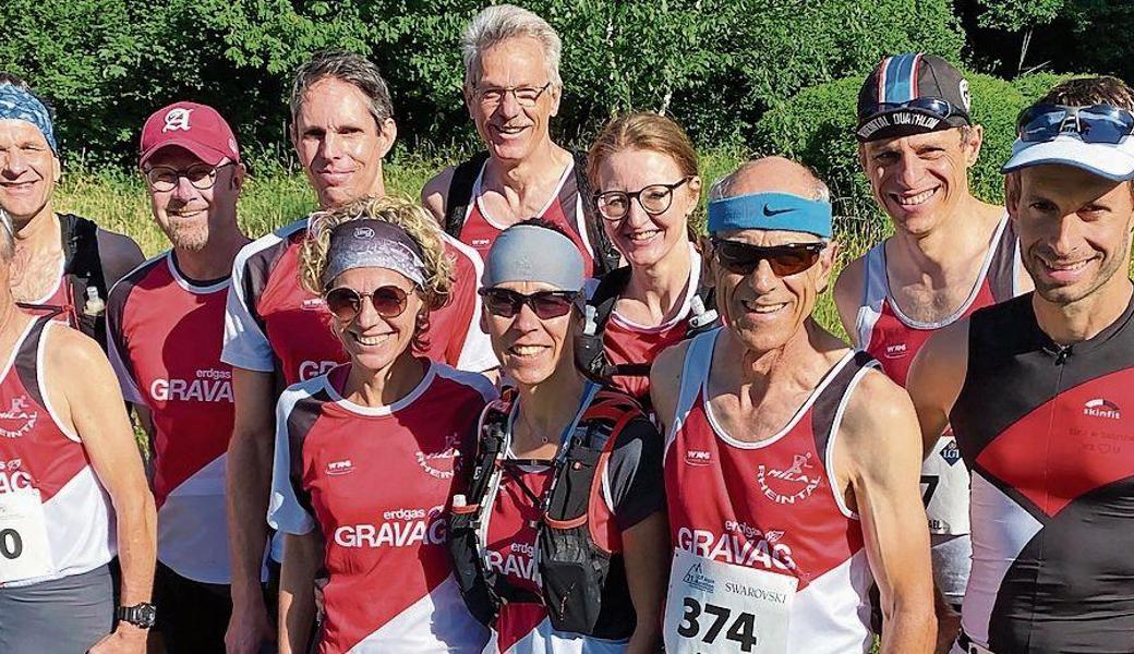 Läuferinnen und Läufer des Lauftreffs Mila Rheintal. 