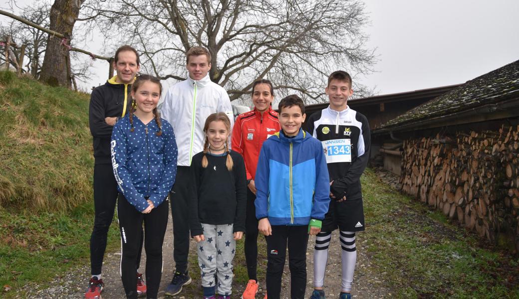 Alle Kategoriensieger der Schweinerunde in Oberriet, dem letzten sportlichen Anlass des Jahres.